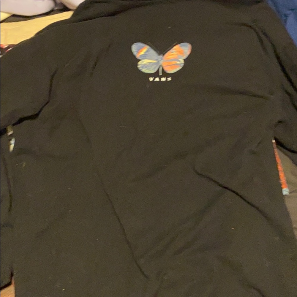 Vans long sleeve butterfly shirt